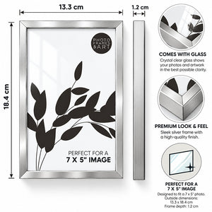 Silver Plated Fine Metal Photo Frame | Available in 4 Sizes