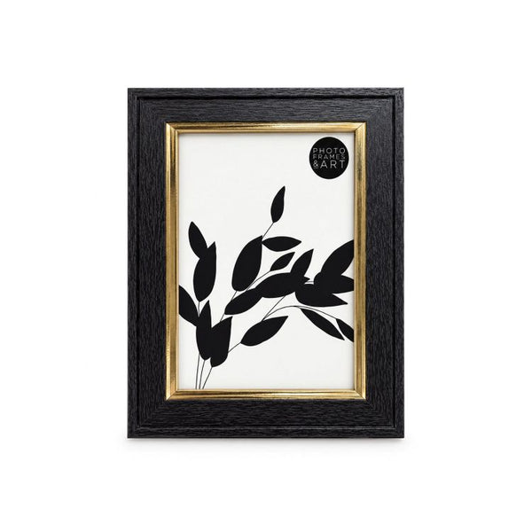 Black and Gold Photo Frame | 7x5"