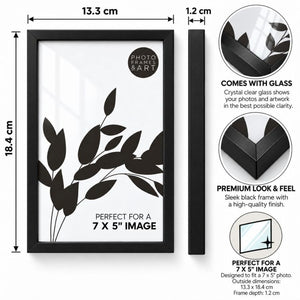 Black Metal Photo Frame | Available in 5 Sizes