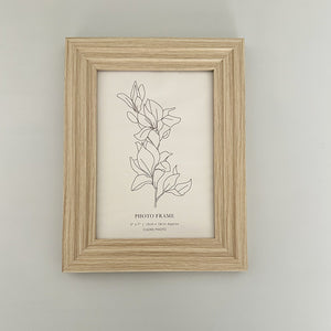7x5" Layered Edge Photo Frame | Natural