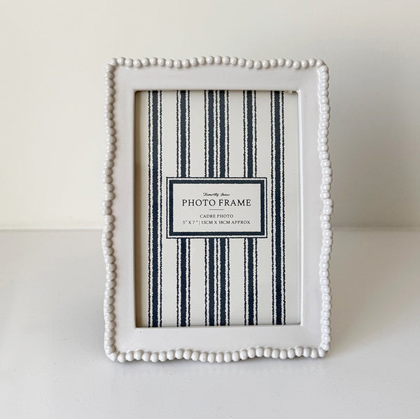 Scalloped Beaded Brocante Picture Frames | Available in 2 sizes