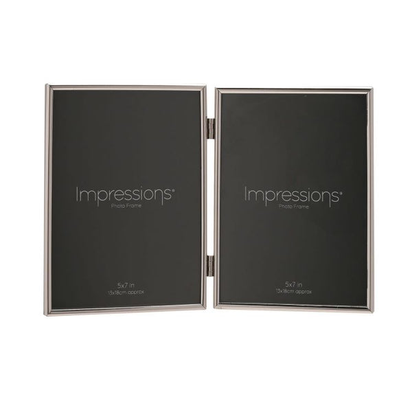 Silver Plated Fine Double Hinged Photo Frames | 7X5"