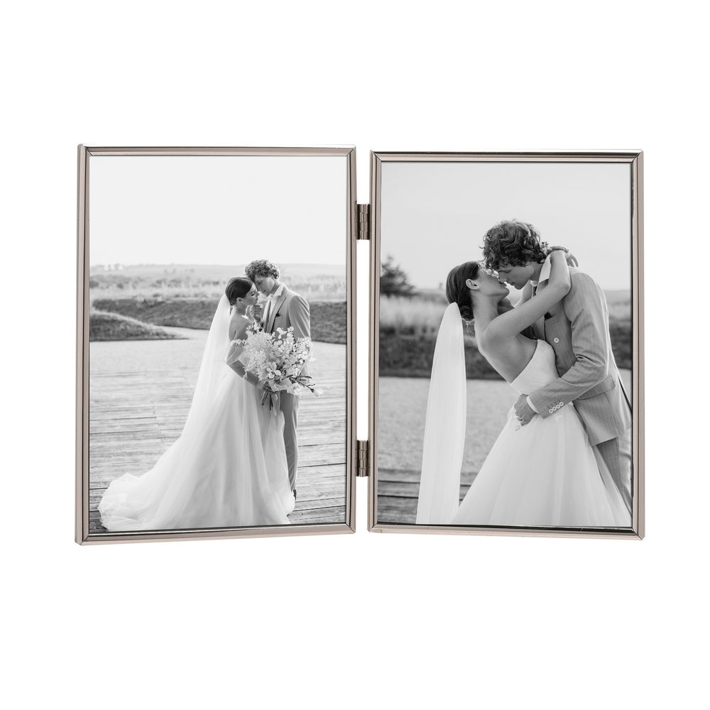 Silver Plated Fine Double Hinged Photo Frames | 7X5"