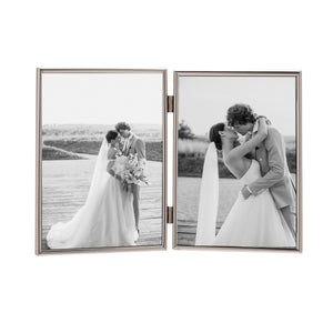 Silver Plated Fine Double Hinged Photo Frames | 7X5"