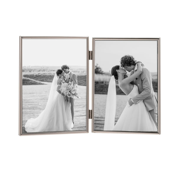 Silver Plated Fine Double Hinged Photo Frames | 7X5"