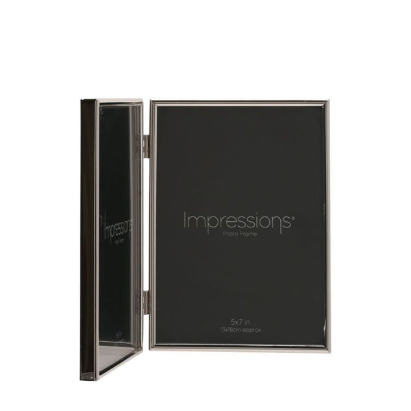 Silver Plated Fine Double Hinged Photo Frames | 7X5"