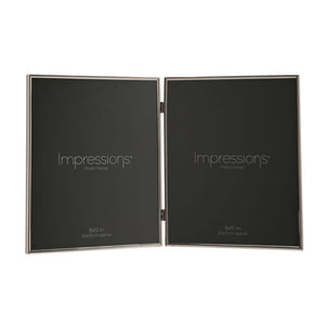 Silver Plated Fine Double Hinged Photo Frames | 10x8"