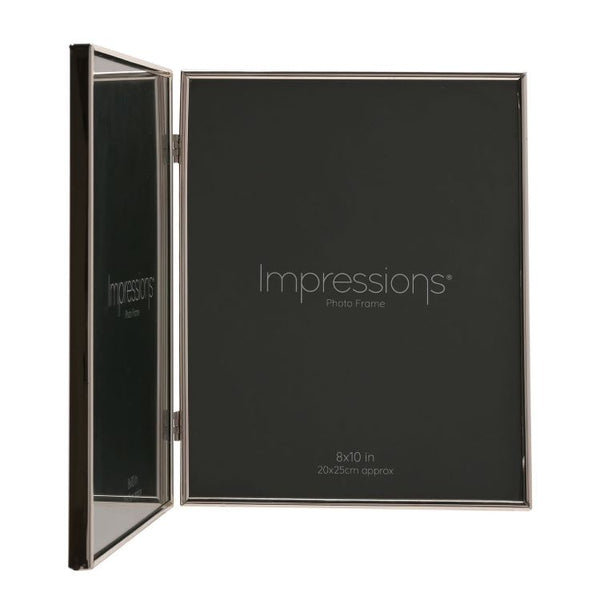 Silver Plated Fine Double Hinged Photo Frames | 10x8"