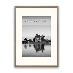 A1 for A2 Wooden Washed Walnut Effect Poster Frame | Hartland Collection