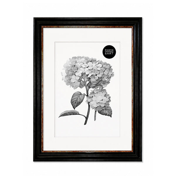 A2 Shabby Chic Poster Frame For A3 Print With Mount | Vintage Black