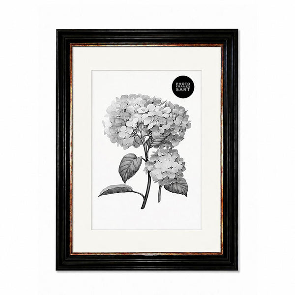 A2 Shabby Chic Poster Frame For A3 Print With Mount | Vintage Black
