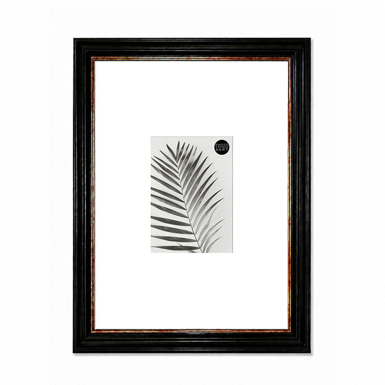 A2 Shabby Chic Poster Frame For A4 Print With Mount | Vintage Black