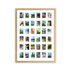 A2 Instax Mini Wooden Photo Frame x 36 | Hartland Oak Effect