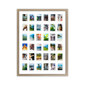 A2 Instax Mini Wooden Photo Frame x 36 | Washed Walnut