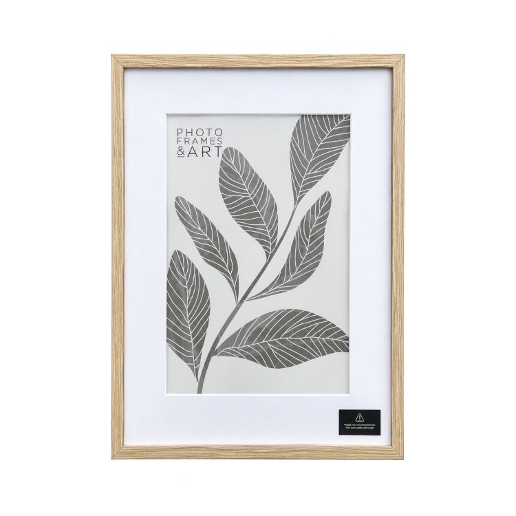 Natural Oak Effect A2 Picture Frame with A3 Mount | Kensington