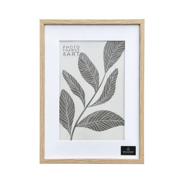 Natural Oak Effect A2 Picture Frame with A3 Mount | Kensington