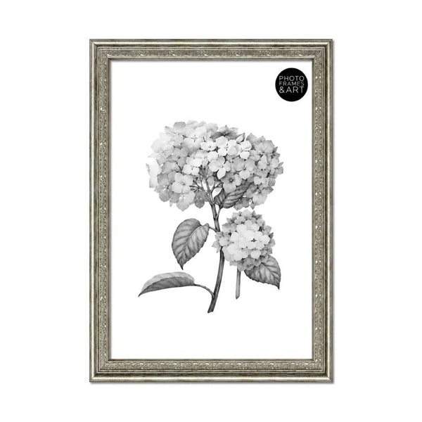 A2 Traditional Antique Style Photo Frame | Champagne Silver