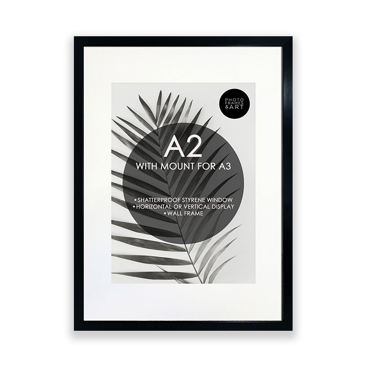 A2 Poster Frame for A3 Print With Mount | Oxford