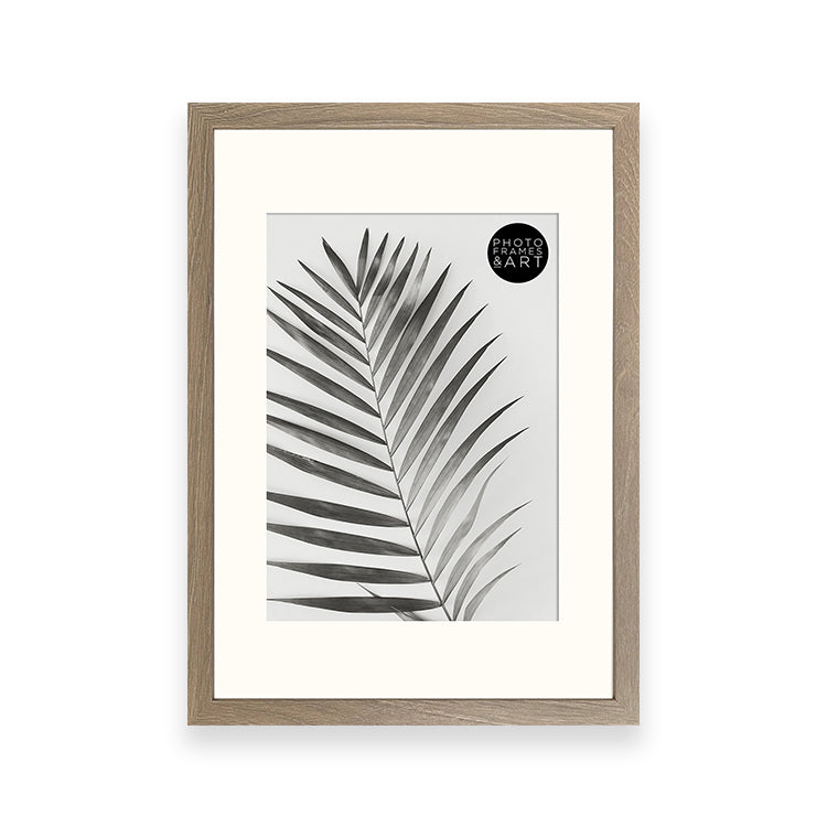 A3 Wood Frame for A4 Print With Mount | Hartland Washed Walnut Effect ...