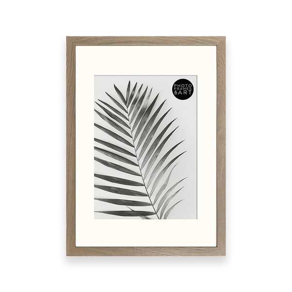 A3 Wood Frame for A4 Print With Mount | Hartland Washed Walnut Effect