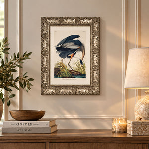 A3 Ornate Antique Frame With Glass | Champagne Silver