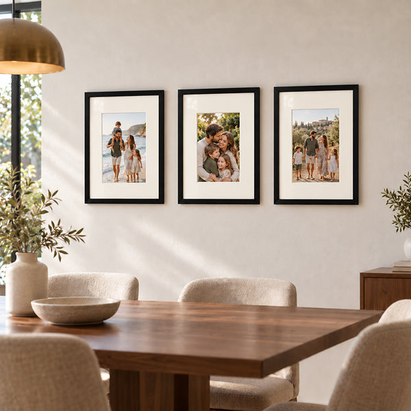 A3 Wood Frame for A4 Print With Mount | Hartland Black