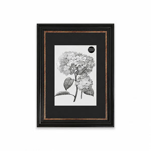 A3 Shabby Chic Poster Frame For A4 Print With Mount | Vintage Black