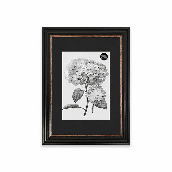 A3 Shabby Chic Poster Frame For A4 Print With Mount | Vintage Black