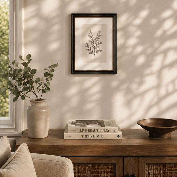 A3 Poster Frame For A4 Print With Mount | Vintage Black White Mount