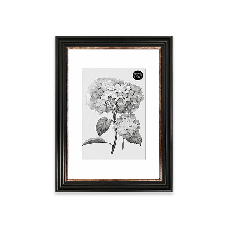 A3 Poster Frame For A4 Print With Mount | Vintage Black White Mount