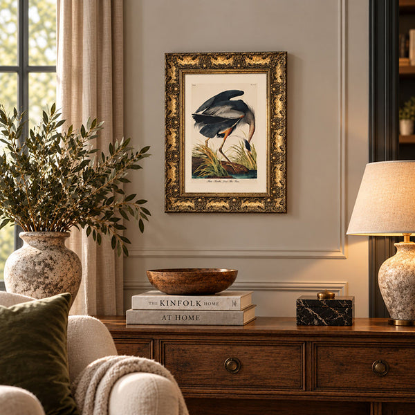 A3 Ornate Antique Frame With Glass | Gold