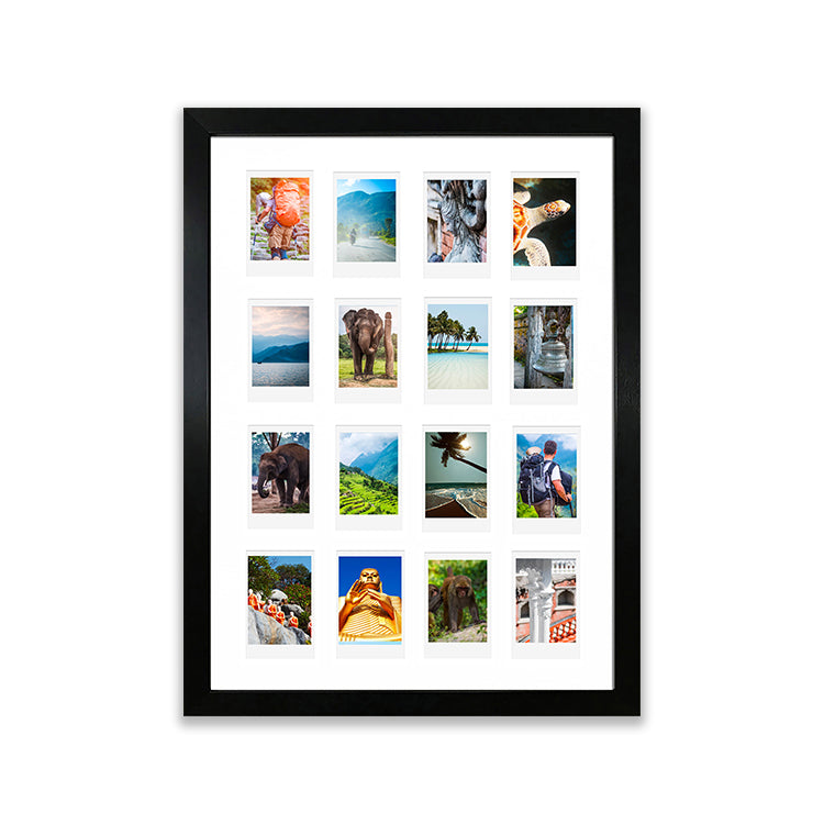 A3 Instax Mini Photo Frame x 16 | Oxford Black