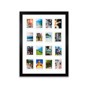 A3 Instax Mini Photo Frame x 16 | Oxford Black