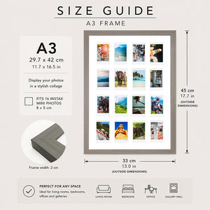 A3 Instax Mini Photo Frame x 16 | Oxford
