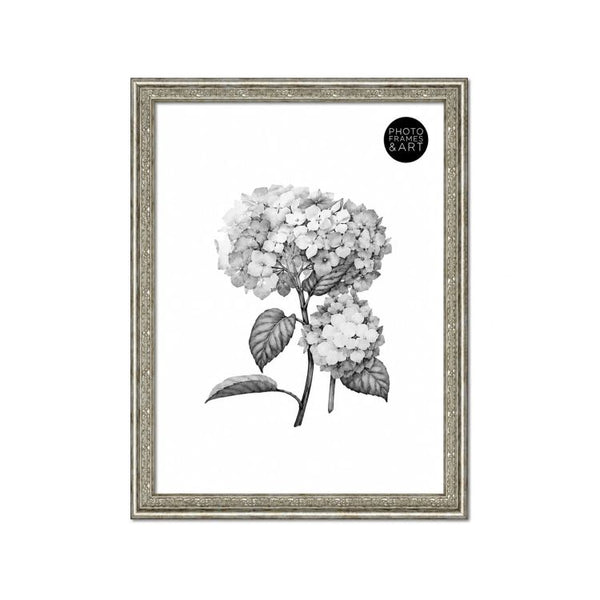A3 Traditional Antique Style Photo Frame | Champagne Silver