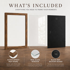 A3 Poster Frame No Mount | Windsor Wood Effect