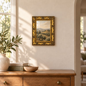 A4 Ornate Antique Frame With Glass | Gold