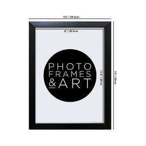 Set of 12 A4 Black Photo Frames | Oxford