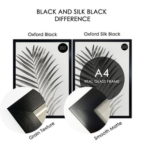 A4 Frame With Glass | Silk Black