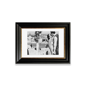 A4 Shabby Chic Picture Frame With Mount | Vintage Black