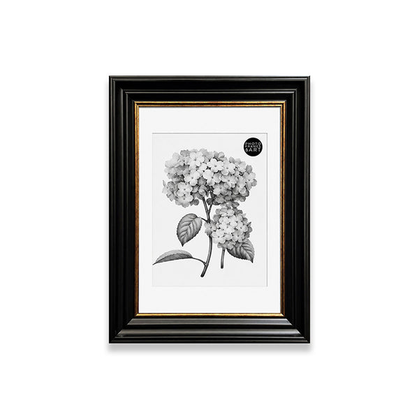 A4 Shabby Chic Picture Frame With Mount | Vintage Black