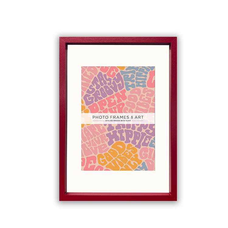 A4 Frame for A5 Print With Mount | Colourful – Photo Frames & Art