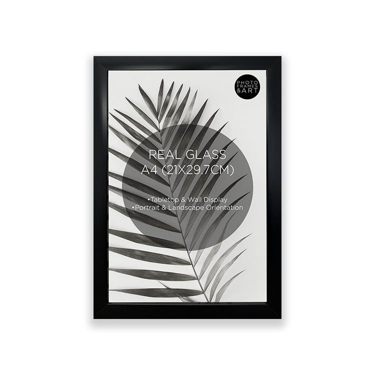 A4 Frame With Glass | Silk Black