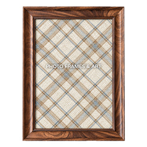 A4 Walnut Effect Photo Frame with Real Glass | Weymouth