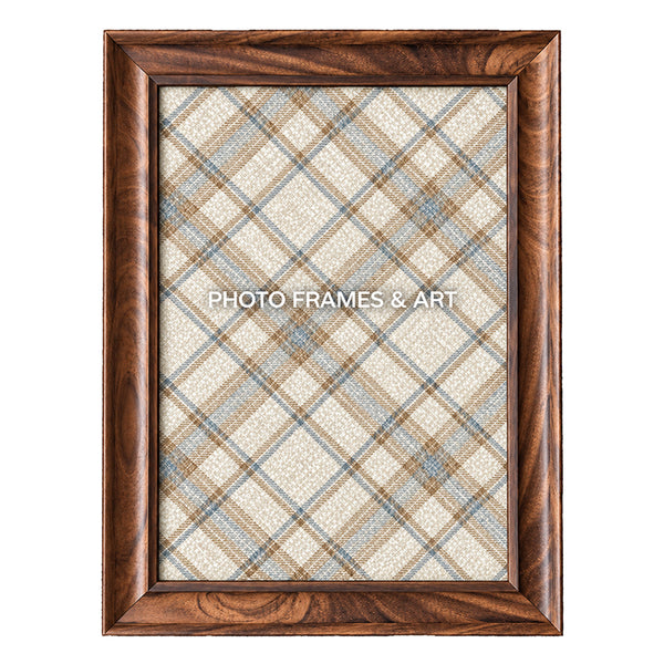 A4 Walnut Effect Photo Frame with Real Glass | Weymouth