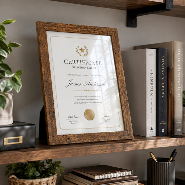 A4 Picture Frame | Windsor Wood Effect