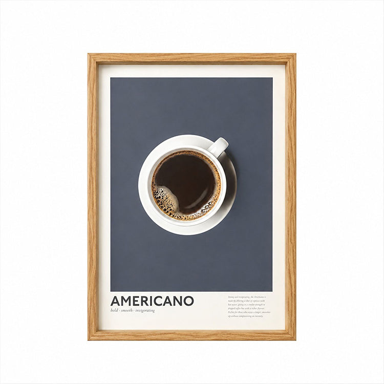 Framed 30x40cm Coffee Art | Americano