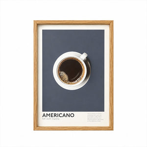 Framed 30x40cm Coffee Art | Americano