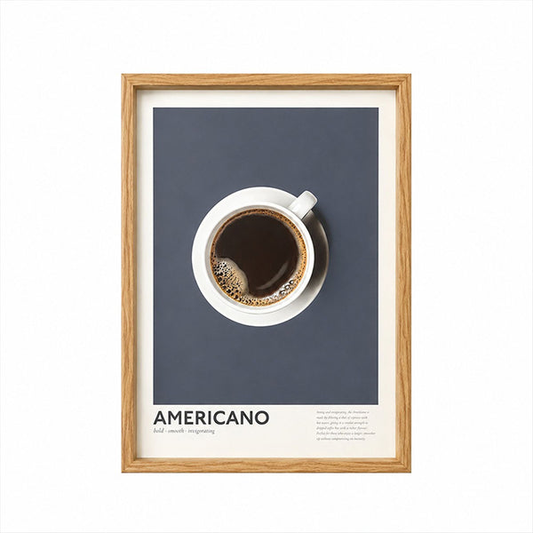 Framed 30x40cm Coffee Art | Americano