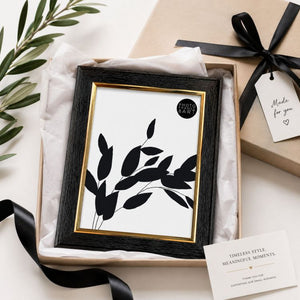 Black and Gold Photo Frame | 7x5"